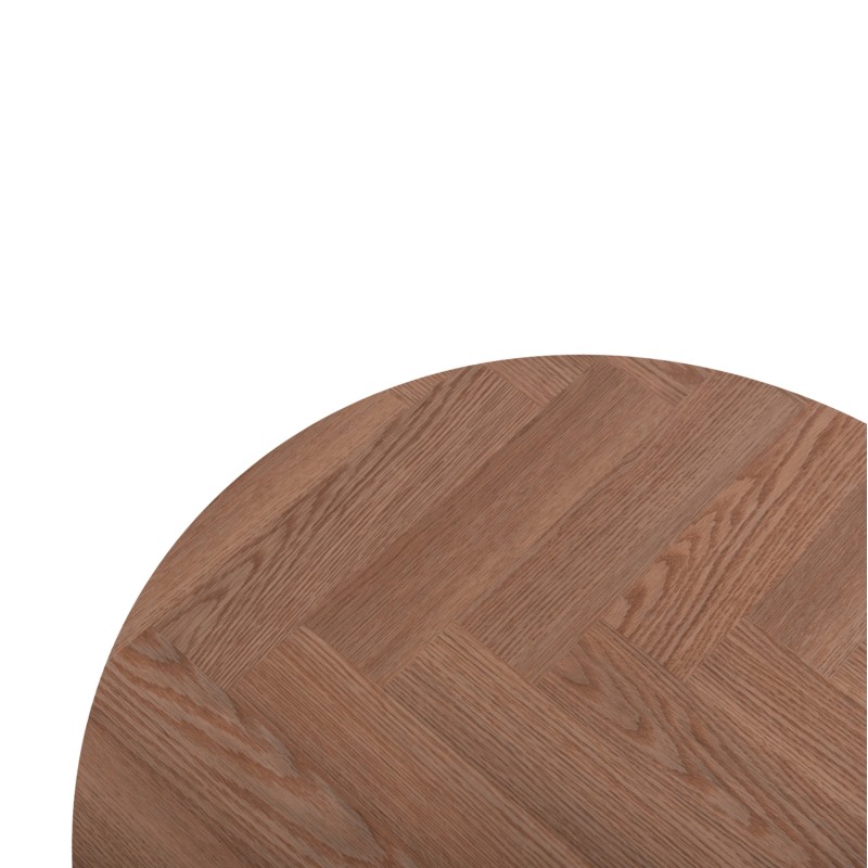 COFFEE TABLE SWIVELLING NORTON FK18035.03 METAL LEGS IN BLACK-MDF TOP IN SONAMA Φ80x45.5Hcm. COFFEE TABLE SWIVELLING NORTON FK18035.03 METAL LEGS IN BLACK-MDF TOP IN SONAMA Φ80x45.5Hcm.