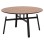 COFFEE TABLE SWIVELLING NORTON FK18035.03 METAL LEGS IN BLACK-MDF TOP IN SONAMA Φ80x45.5Hcm.