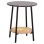 SIDE TABLE SEWELL FK18034 MDF IN ZEBRANO-METAL LEGS-RATTAN IN NATURAL Φ45x55Hcm.