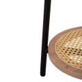SIDE TABLE SEWELL FK18034 MDF IN ZEBRANO-METAL LEGS-RATTAN IN NATURAL Φ45x55Hcm. SIDE TABLE SEWELL FK18034 MDF IN ZEBRANO-METAL LEGS-RATTAN IN NATURAL Φ45x55Hcm.