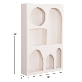 TALLBOY SERIES SANTORINI FK18059 MDF IN OFF-WHITE COLOR 80x18x120Hcm.