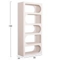 BOOKCASE SERIES SANTORINI FK18062 MDF IN WHITE COLOR 80x38x180Hcm. BOOKCASE SERIES SANTORINI FK18062 MDF IN WHITE COLOR 80x38x180Hcm.