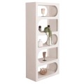 BOOKCASE SERIES SANTORINI FK18062 MDF IN WHITE COLOR 80x38x180Hcm. BOOKCASE SERIES SANTORINI FK18062 MDF IN WHITE COLOR 80x38x180Hcm.