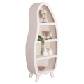 SHELF RACK SERIES SANTORINI FK18067 MDF IN OFF-WHITE 80x38x196Hcm. SHELF RACK SERIES SANTORINI FK18067 MDF IN OFF-WHITE 80x38x196Hcm.