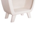 SHELF RACK SERIES SANTORINI FK18067 MDF IN OFF-WHITE 80x38x196Hcm. SHELF RACK SERIES SANTORINI FK18067 MDF IN OFF-WHITE 80x38x196Hcm.
