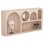 WALL SHELF SERIES SANTORINI FK18063.02 MDF IN BROWN 120x18x60Hcm.