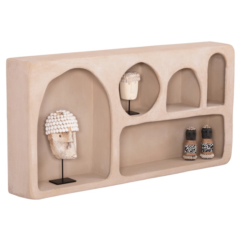 WALL SHELF SERIES SANTORINI FK18063.02 MDF IN BROWN 120x18x60Hcm. WALL SHELF SERIES SANTORINI FK18063.02 MDF IN BROWN 120x18x60Hcm.