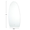 WALL MIRROR SERIES TORCH FK4496 NO FRAME-LED BACKLIGHTING 48,5x79Hcm. WALL MIRROR SERIES TORCH FK4496 NO FRAME-LED BACKLIGHTING 48,5x79Hcm.