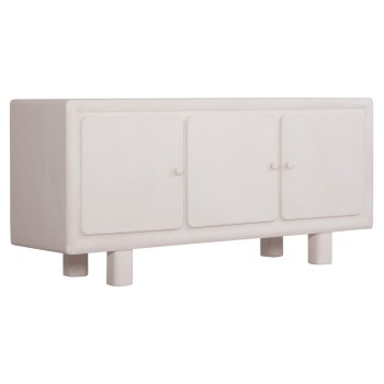 BUFFET SERIES SANTORINI FK18068 MDF IN OFF-WHITE COLOR-3 DOORS 140x38x64Hcm.