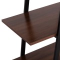 RACK STAM FK18073.04 BLACK METAL FRAME-MELAMINE IN WALNUT 71x38x165Hcm. RACK STAM FK18073.04 BLACK METAL FRAME-MELAMINE IN WALNUT 71x38x165Hcm.