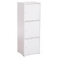 CABINET WITH 3 STORAGE SPACES SORIANO FK9939.01 WHITE MELAMINE 40x39x119Hcm. CABINET WITH 3 STORAGE SPACES SORIANO FK9939.01 WHITE MELAMINE 40x39x119Hcm.