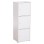 CABINET WITH 3 STORAGE SPACES SORIANO FK9939.01 WHITE MELAMINE 40x39x119Hcm.