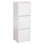 CABINET WITH 3 STORAGE SPACES SORIANO FK9939.01 WHITE MELAMINE 40x39x119Hcm.