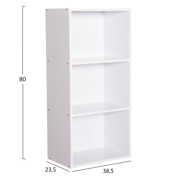 WALL SHELF RACK CUBICON FK9941.01 MELAMINE IN WHITE 38,5x23,5x80Hcm. WALL SHELF RACK CUBICON FK9941.01 MELAMINE IN WHITE 38,5x23,5x80Hcm.