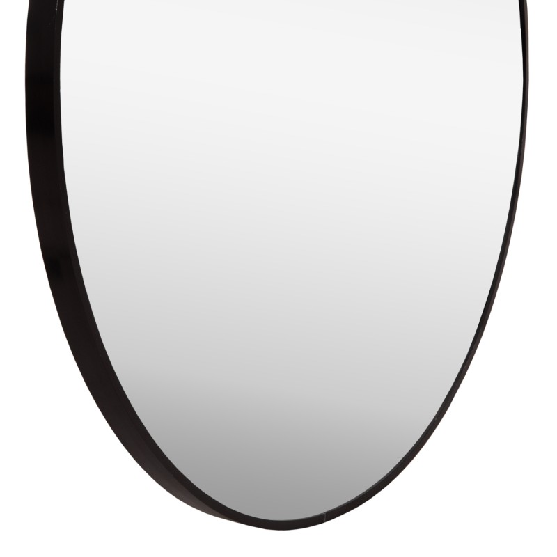 WALL MIRROR SERIES ARCHER FK4498.01 ROUND ALUMINUM FRAME IN BLACK Φ80cm. WALL MIRROR SERIES ARCHER FK4498.01 ROUND ALUMINUM FRAME IN BLACK Φ80cm.