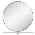 WALL MIRROR SERIES ARCHER FK4498.30 ROUND ALUMINUM FRAME IN GOLDEN Φ80cm. WALL MIRROR SERIES ARCHER FK4498.30 ROUND ALUMINUM FRAME IN GOLDEN Φ80cm.