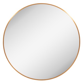 WALL MIRROR SERIES ARCHER FK4498.30 ROUND ALUMINUM FRAME IN GOLDEN Φ80cm.