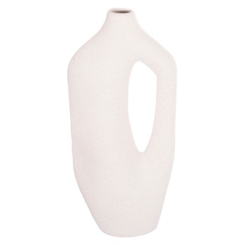 CERAMIC TABLE DECOR SERIES SEBOR FK4625 OFF WHITE WITH CRYSTALLISATION 20x9x46Hcm.