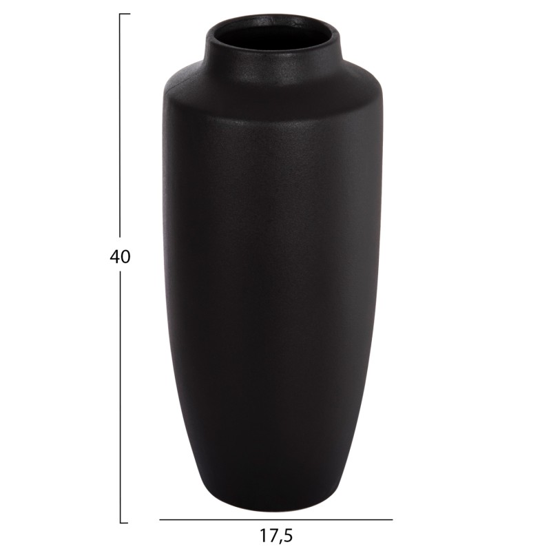 CERAMIC TABLE DECOR "GALAD" FK4587.02 BLACK MATTE Φ17,5x40Hcm. CERAMIC TABLE DECOR "GALAD" FK4587.02 BLACK MATTE Φ17,5x40Hcm.