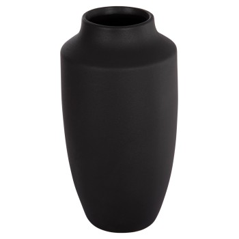 CERAMIC TABLE DECOR "GALAD" FK4588.02 BLACK MATTE Φ16x32Hcm.