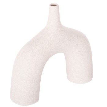 CERAMIC TABLE DECOR SERIES ISIL FK4601.01 OFF WHITE WITH CRYSTALLISATION 35x10x32.5Hcm.