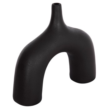 CERAMIC TABLE DECOR SERIES ISIL FK4601.02 MATTE BLACK 35x10x32.5Hcm.