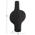 CERAMIC TABLE DECOR SERIES ARKEN FK4620.02 MATTE BLACK 19x7,5x33,5Hcm. CERAMIC TABLE DECOR SERIES ARKEN FK4620.02 MATTE BLACK 19x7,5x33,5Hcm.