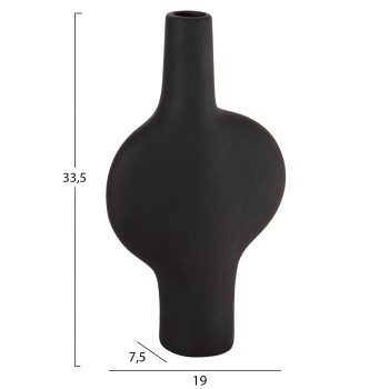 CERAMIC TABLE DECOR SERIES ARKEN FK4620.02 MATTE BLACK 19x7,5x33,5Hcm. CERAMIC TABLE DECOR SERIES ARKEN FK4620.02 MATTE BLACK 19x7,5x33,5Hcm.