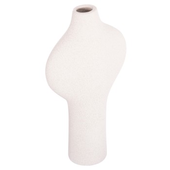 CERAMIC TABLE DECOR SERIES ARKEN FK4621.01 OFF WHITE WITH CRYSTALLISATION 18x8x32Hcm.