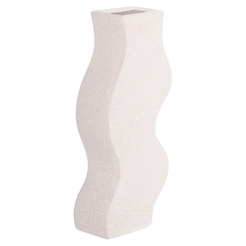 CERAMIC TABLE DECOR SERIES "SEBOR" FK4589.01 OFF WHITE WITH CRYSTALLISATION 14x6.5x30Hcm. CERAMIC TABLE DECOR SERIES "SEBOR" FK4589.01 OFF WHITE WITH CRYSTALLISATION 14x6.5x30Hcm.