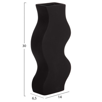 CERAMIC TABLE DECOR SERIES "SEBOR" FK4589.02 MATTE BLACK 14x6.5x30Hcm. CERAMIC TABLE DECOR SERIES "SEBOR" FK4589.02 MATTE BLACK 14x6.5x30Hcm.