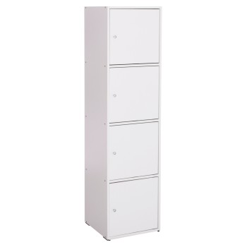 CABINET FK9940.01 WHITE MELAMINE 40x39-41x157Hcm.