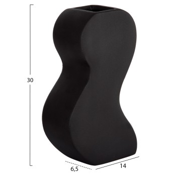 CERAMIC TABLE DECOR SERIES "SEBOR" FK4590.02 BLACK MATTE 13x6x22Hcm. CERAMIC TABLE DECOR SERIES "SEBOR" FK4590.02 BLACK MATTE 13x6x22Hcm.
