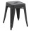 STOOL MELITA FK0096.42 METAL IN MATTE BLACK COLOR 37x37x45Hcm.