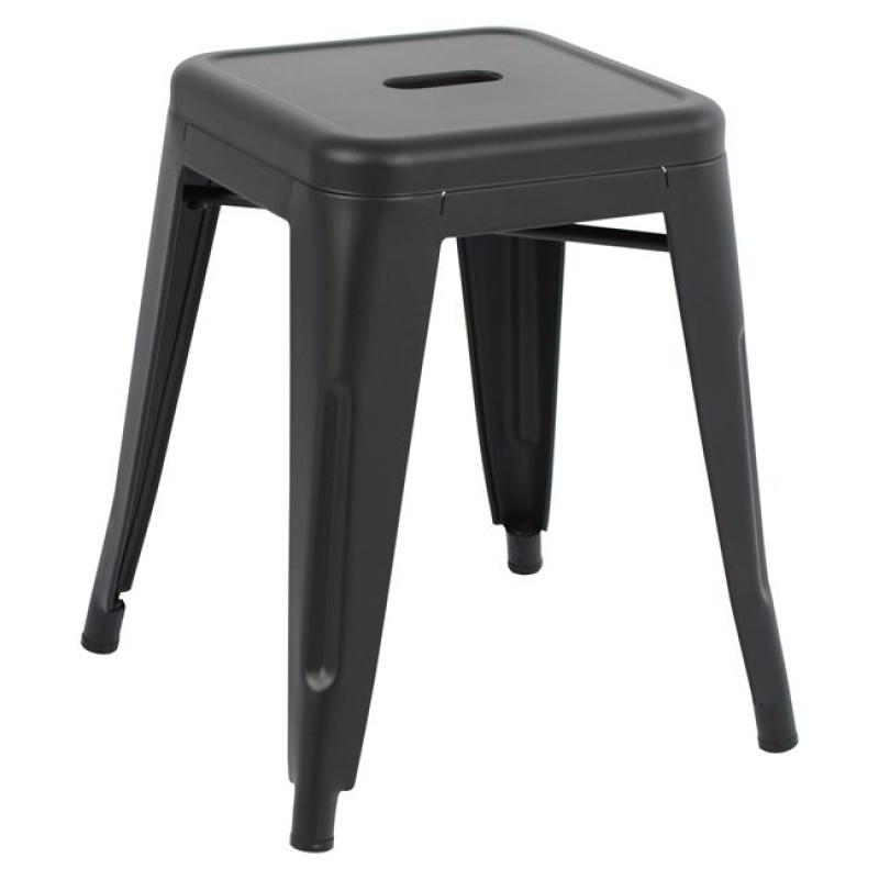 STOOL MELITA FK0096.42 METAL IN MATTE BLACK COLOR 37x37x45Hcm. STOOL MELITA FK0096.42 METAL IN MATTE BLACK COLOR 37x37x45Hcm.