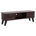 TV FURNITURE IREN FK2481.02 MELAMINE IN WALNUT-BLACK 120x32,5-34x41Hcm. TV FURNITURE IREN FK2481.02 MELAMINE IN WALNUT-BLACK 120x32,5-34x41Hcm.