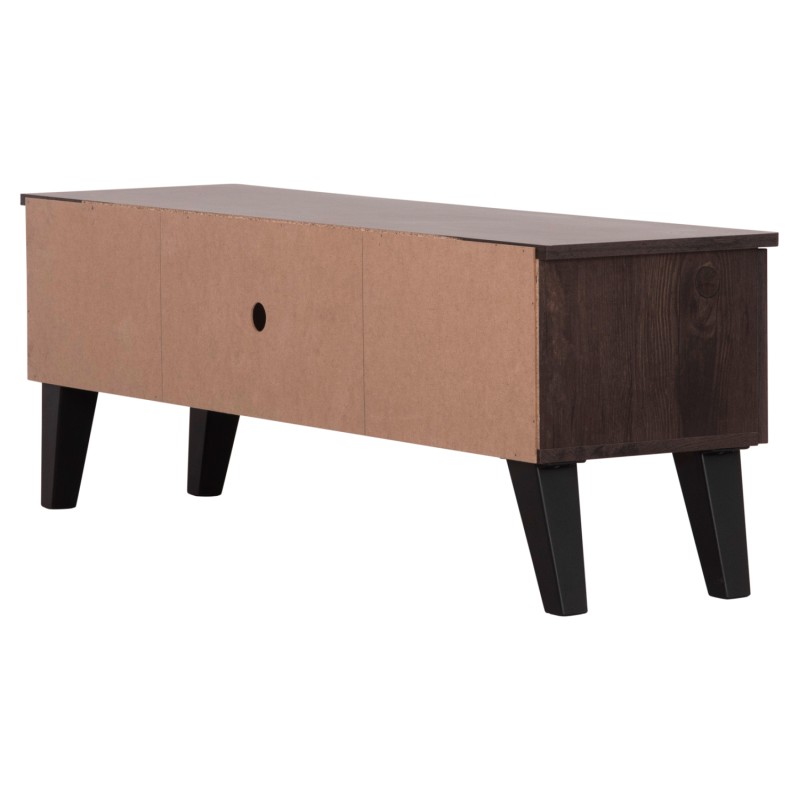 TV FURNITURE IREN FK2481.02 MELAMINE IN WALNUT-BLACK 120x32,5-34x41Hcm. TV FURNITURE IREN FK2481.02 MELAMINE IN WALNUT-BLACK 120x32,5-34x41Hcm.