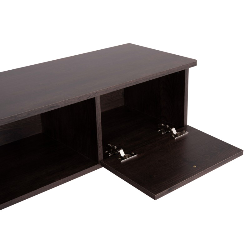 TV FURNITURE IREN FK2481.02 MELAMINE IN WALNUT-BLACK 120x32,5-34x41Hcm. TV FURNITURE IREN FK2481.02 MELAMINE IN WALNUT-BLACK 120x32,5-34x41Hcm.