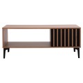 COFFEE TABLE SERIES HARRY FK18007.01 MELAMINE IN NATURAL WOOD COLOR & BLACK 110x60x43,5Hcm.