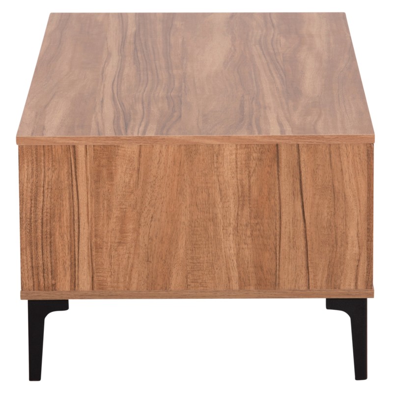 COFFEE TABLE SERIES HARRY FK18007.01 MELAMINE IN NATURAL WOOD COLOR & BLACK 110x60x43,5Hcm.