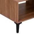 COFFEE TABLE SERIES HARRY FK18007.01 MELAMINE IN NATURAL WOOD COLOR & BLACK 110x60x43,5Hcm.
