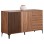 SIDEBOARD SERIES HARRY FK18006.01 MELAMINE IN NATURAL WOOD COLOR AND BLACK 180x40x92Hcm.