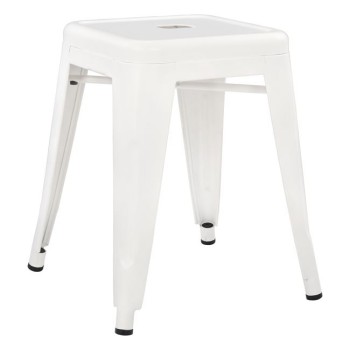 STOOL MELITA FK0096.41 METAL IN MILK WHITE COLOR 37x37x45Hc STOOL MELITA FK0096.41 METAL IN MILK WHITE COLOR 37x37x45Hc