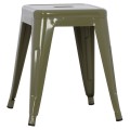 STOOL MELITA FK0096.43 METAL IN DARK OLIVE COLOR 37x37x45Hcm. STOOL MELITA FK0096.43 METAL IN DARK OLIVE COLOR 37x37x45Hcm.