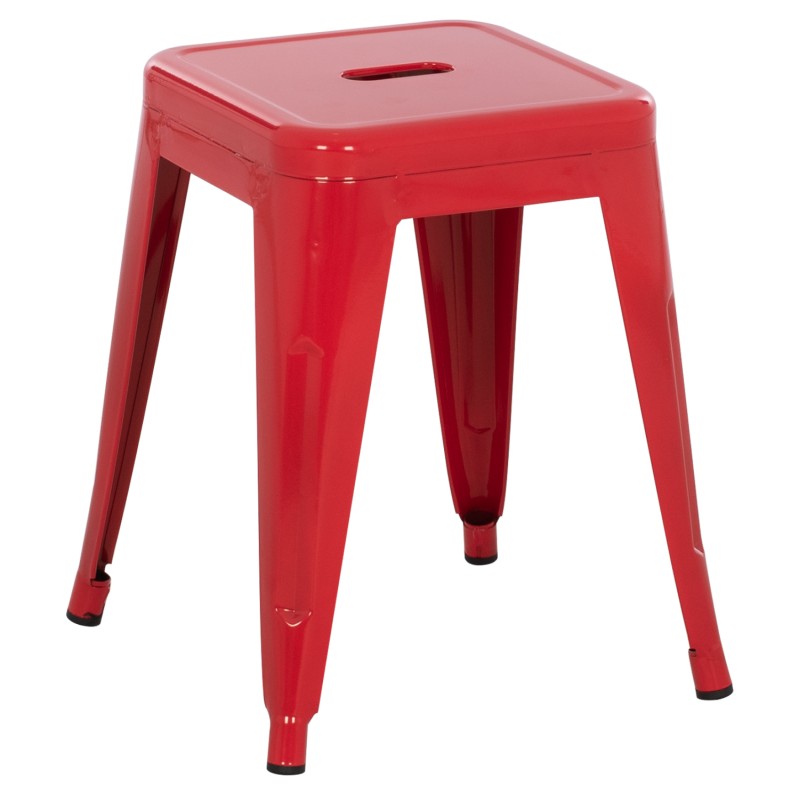STOOL MELITA FK0096.44 METAL IN RED COLOR 37x37x45Hcm. STOOL MELITA FK0096.44 METAL IN RED COLOR 37x37x45Hcm.