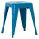 STOOL MELITA FK0096.48 METAL IN BLUE COLOR 37x37x45Hcm.