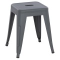 STOOL MELITA FK0096.50 METAL IN MATTE GREY COLOR 37x37x45Hcm. STOOL MELITA FK0096.50 METAL IN MATTE GREY COLOR 37x37x45Hcm.