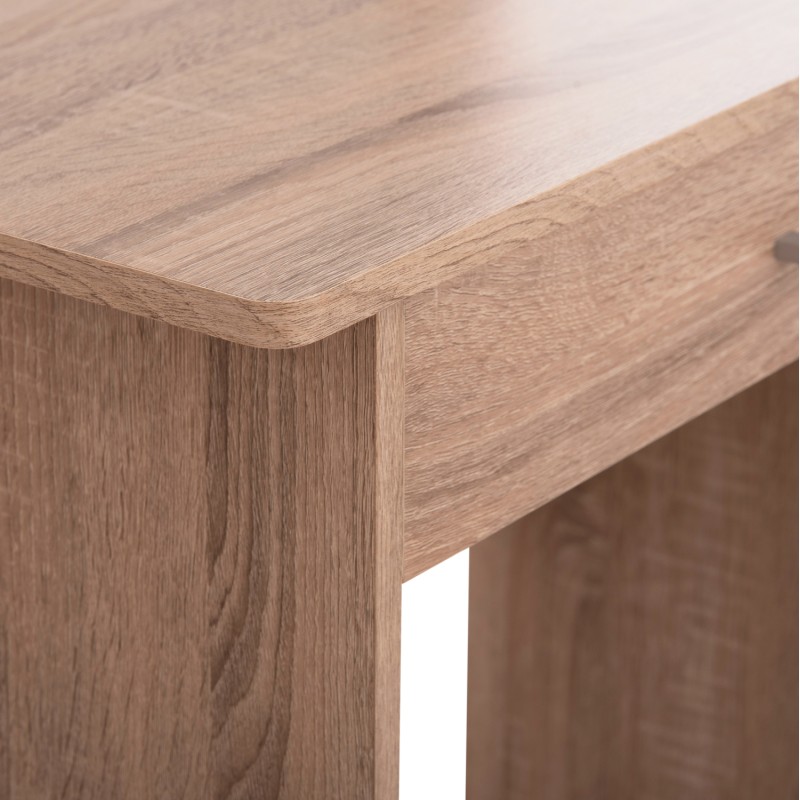DRESSING TABLE WITH MIRROR & STOOL CRYSTEL FK9938.11 MELAMINE IN SONAMA OAK 74x39x155Hcm. DRESSING TABLE WITH MIRROR & STOOL CRYSTEL FK9938.11 MELAMINE IN SONAMA OAK 74x39x155Hcm.