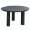 ALUMINUM ROUND TABLE DOSUN FK6201.01 DARK GREY FRAME-3D PRINTED GLASS TOP WITH CERAMIC LOOK Φ120cm.