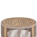 OUTDOOR CORNER LOUNGE SET 4PCS SERIES ODYSSEY FK6249 ACACIA WOOD-ROPE-BEIGE FABRIC OUTDOOR CORNER LOUNGE SET 4PCS SERIES ODYSSEY FK6249 ACACIA WOOD-ROPE-BEIGE FABRIC
